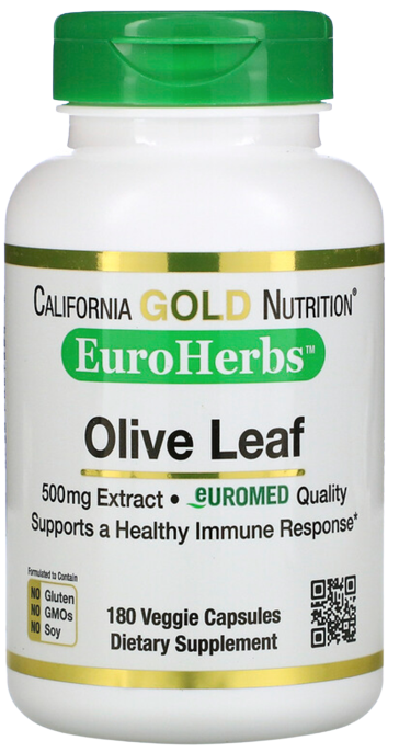 California Gold Nutrition, Olive Leaf Extract 500 mg
