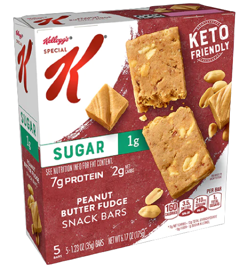 Kellogg's Special K Keto Peanut Butter Fudge Protein Bars